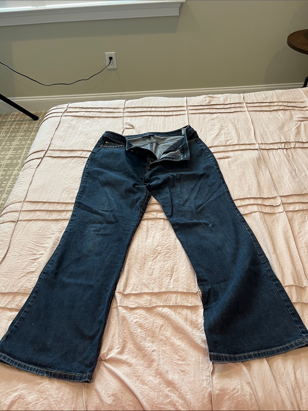 Women’s Dark Blue Bootcut Jeans - Comfortable Everyday Fit